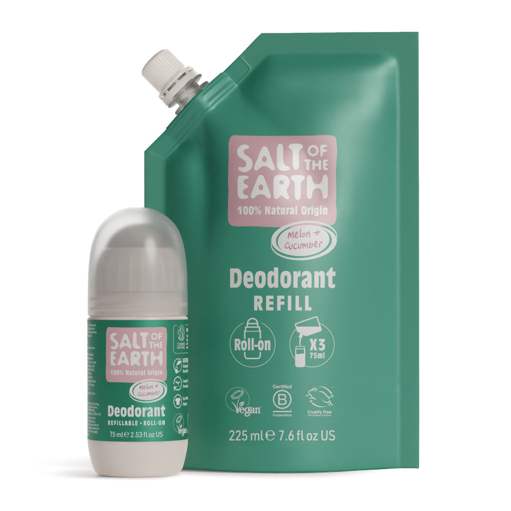 Melon & Cucumber Roll-On Refill Pouch 225ML