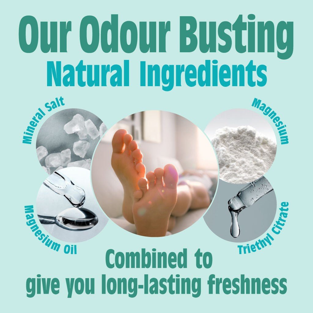 Natuurlijke Voetdeodorant Spray - Pepermunt & Tea Tree