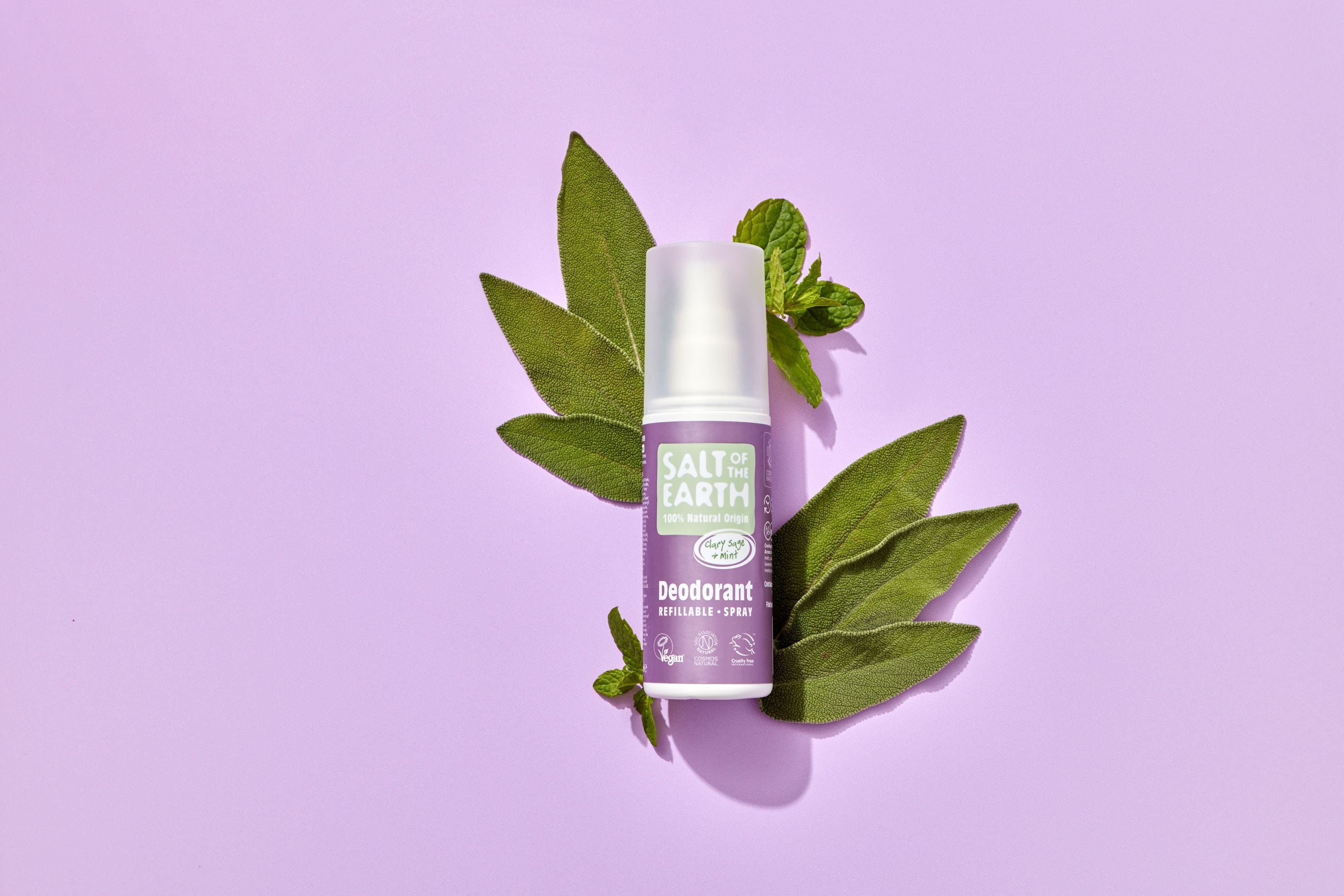 Clary Sage & Mint natuurlijke deodorantspray 100ML