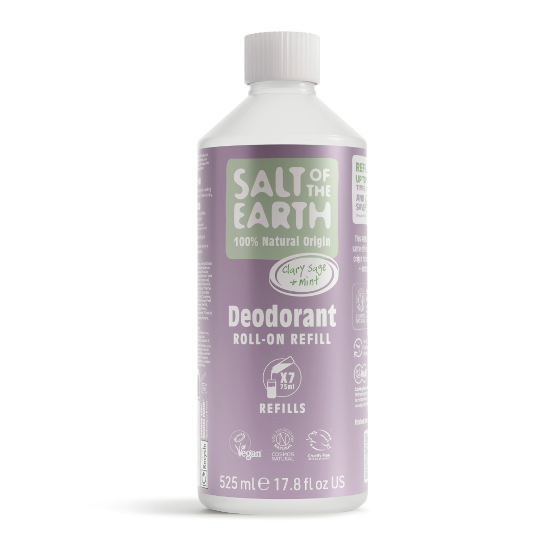 Clary Sage & Mint Roll-On Navulling 525ML