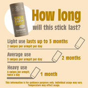 Amber & Sandelhout Natuurlijke Deodorant Stick - Gebruik of navulling