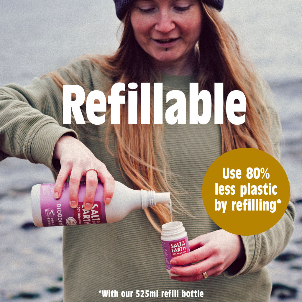 Amber & Sandelhout Natuurlijke navulbare roll-on deodorant