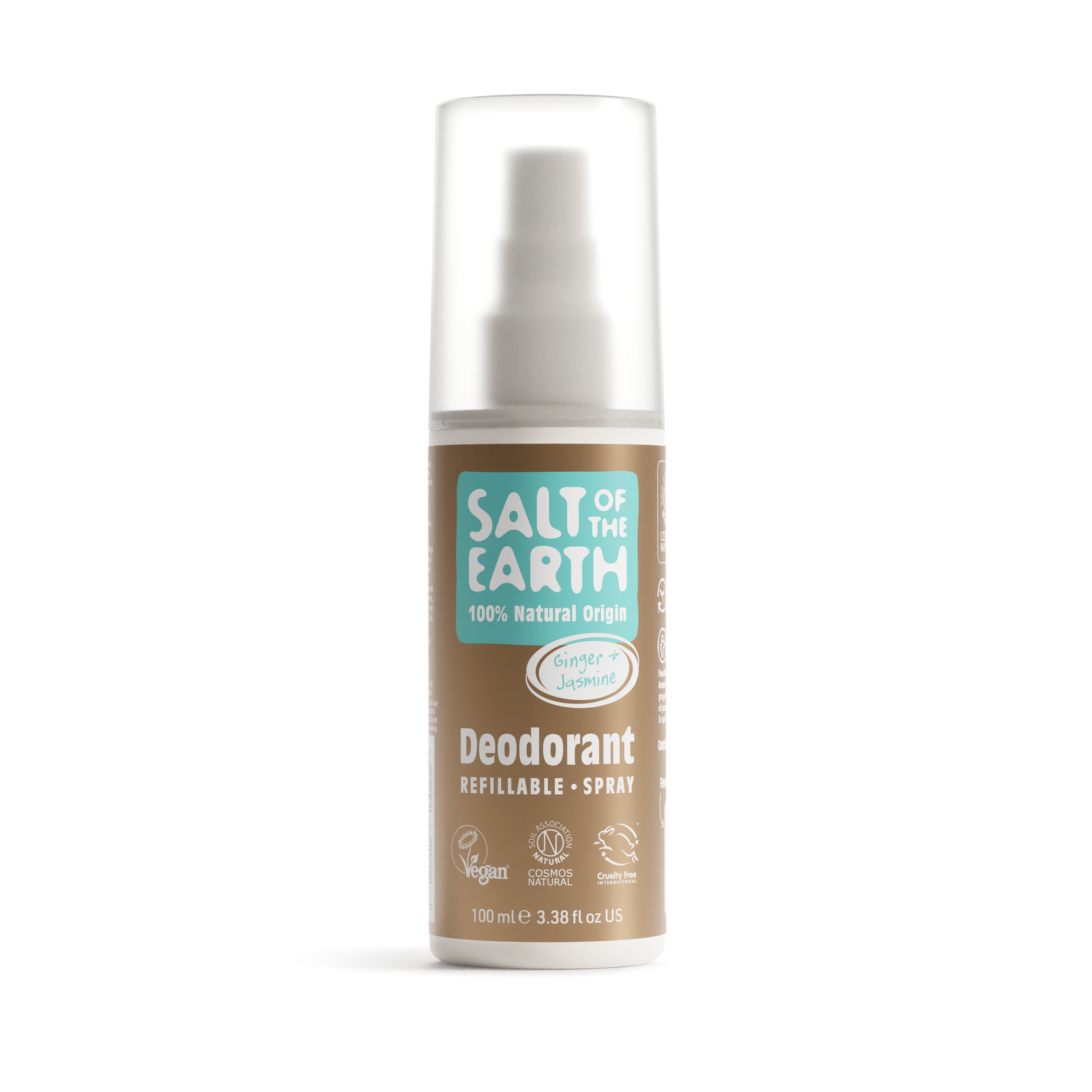 Gember & Jasmijn Natuurlijke Deodorant Spray 100ML
