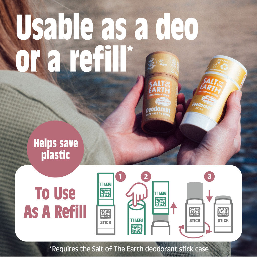 Meloen & Komkommer Natuurlijke Deodorant Stick - Gebruik of navulling