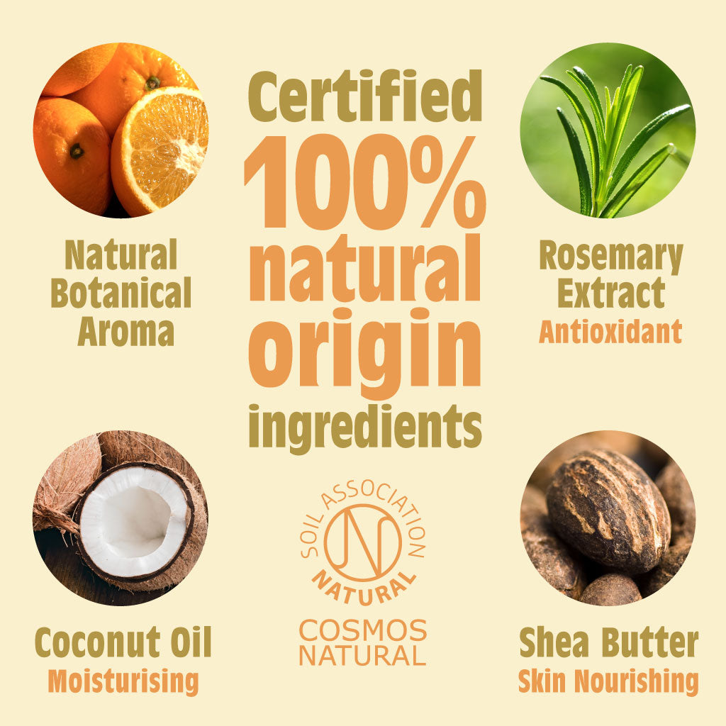 Neroli & Oranje Deodorantstick met natuurlijke bloesem - Gebruik of navulling