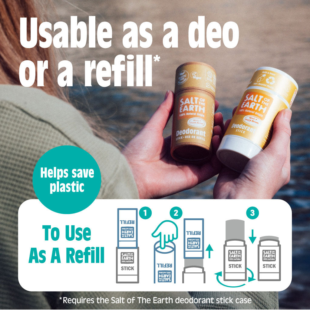 Ocean & Coconut Natural Deodorant Stick - Gebruik of navulling