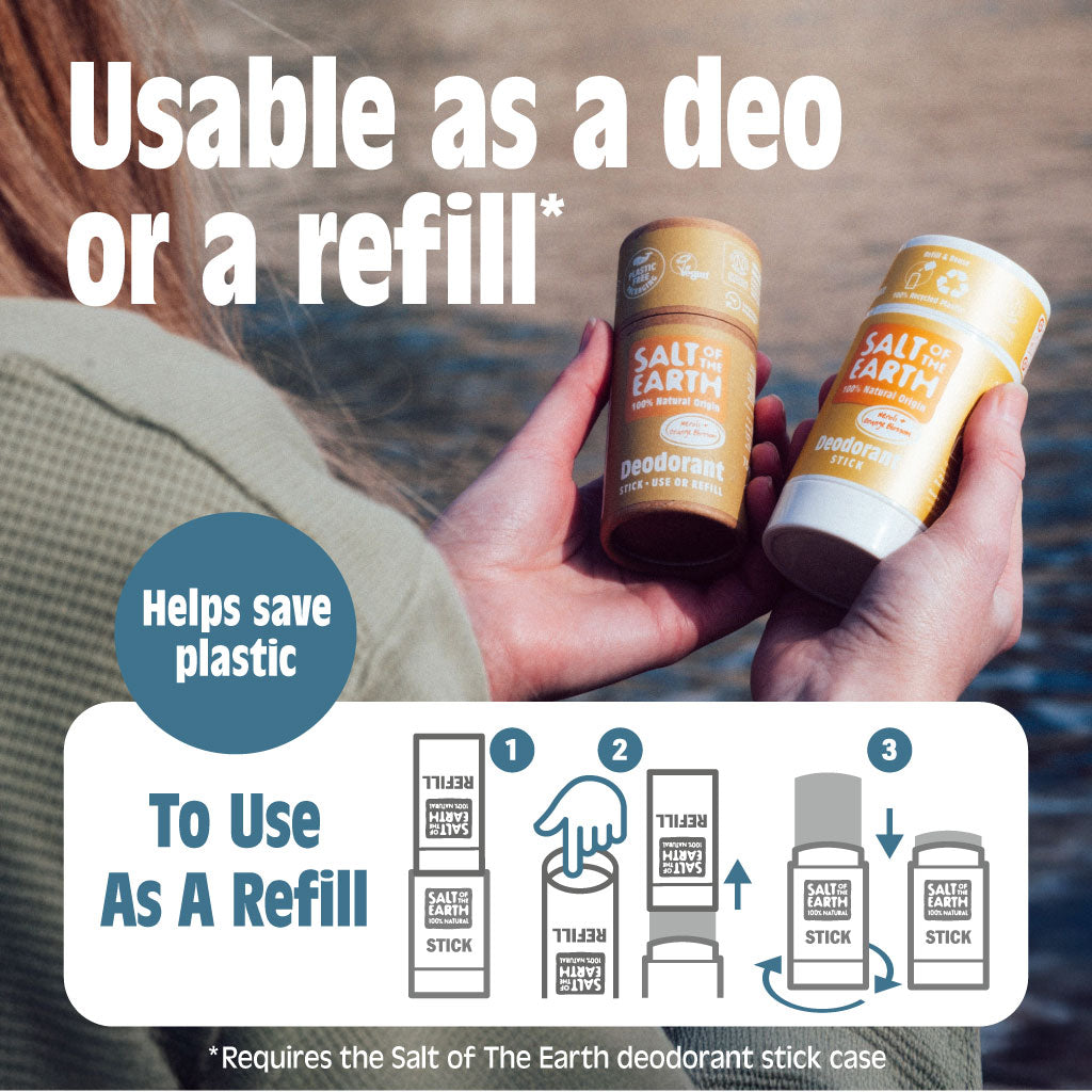 Vetiver & Citrus Natuurlijke Deodorant Stick - Gebruik of navulling