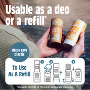 Vetiver & Citrus Natuurlijke Deodorant Stick - Gebruik of navulling