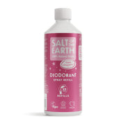 Salt of the Earth Fresh Strawberry   Deodorant Spray Refill 500ml Bottle - 100% Natural Origin