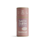 Salt of the Earth 75g Lavender + Vanilla natural deodorant stick with plastic-free packaging.