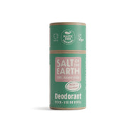 Salt of the Earth 75g Melon + Cucumber natural deodorant stick with plastic-free packaging.