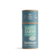 Salt of the Earth 75g Ocean + Coconut natural deodorant stick with plastic-free packaging.