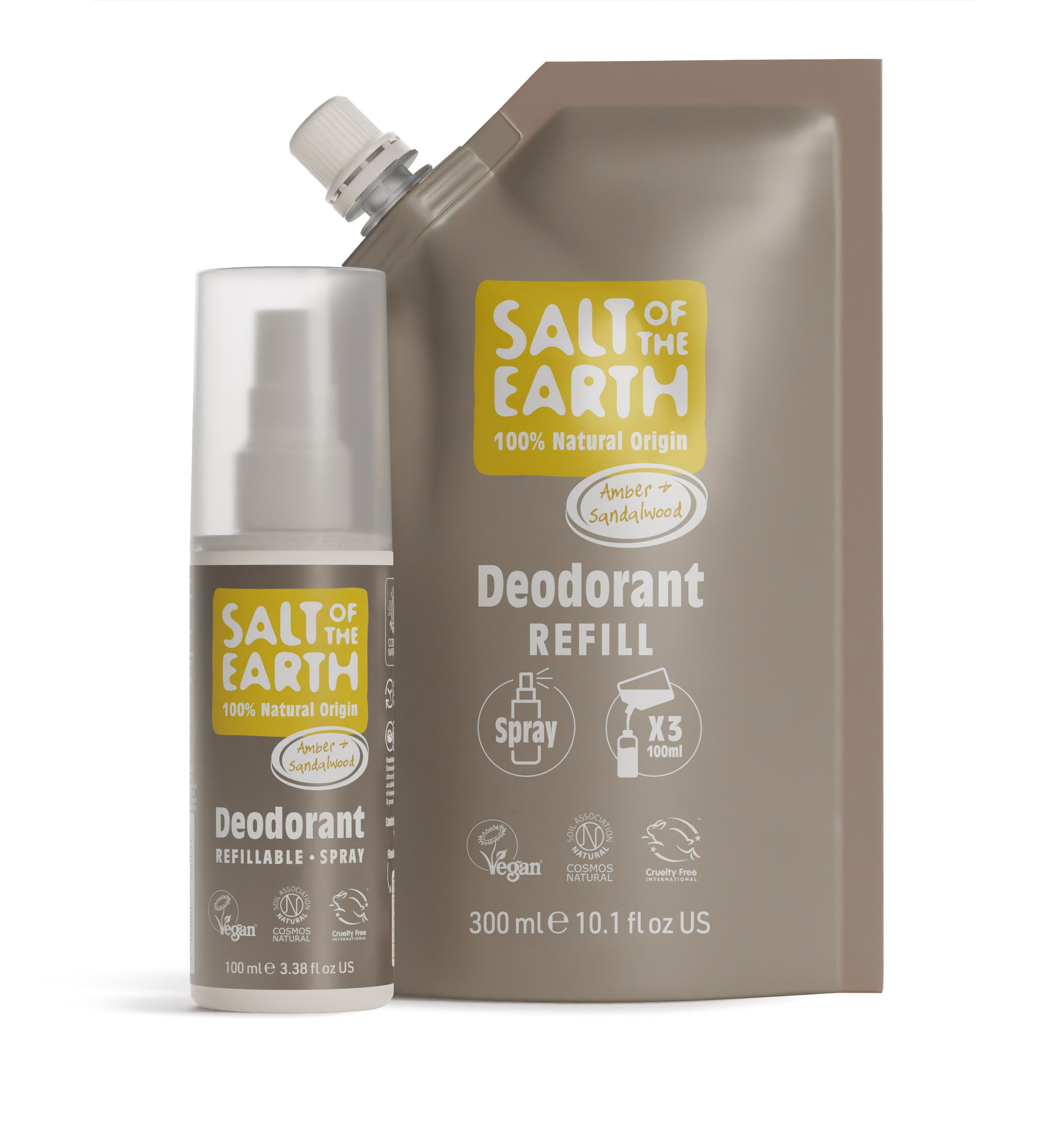 Amber &amp; Sandelhout Spray Navulzakje 300ML