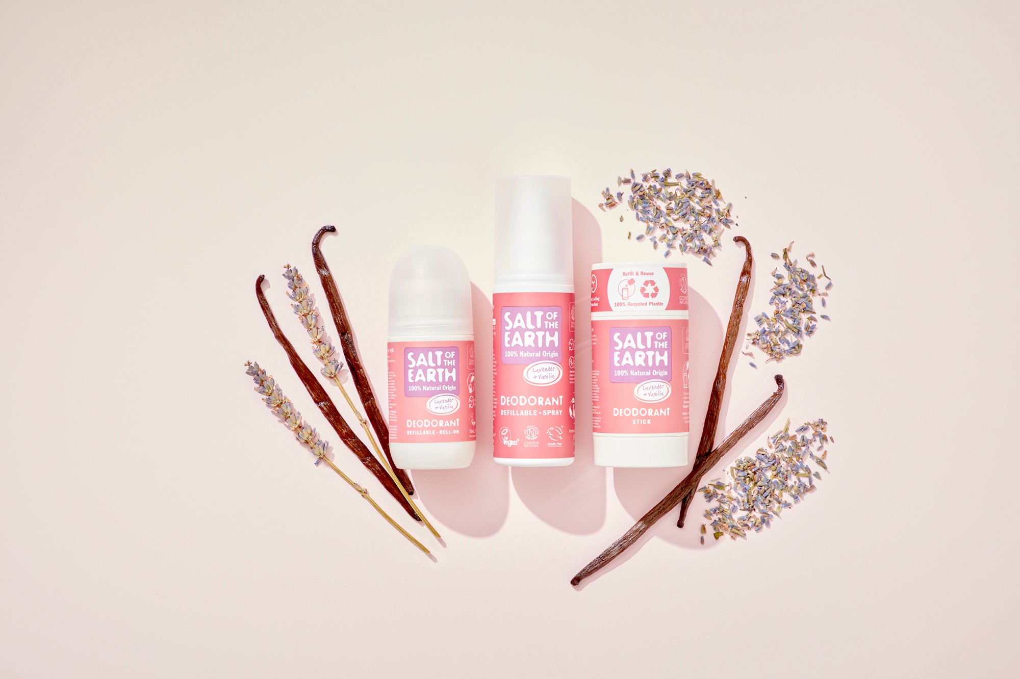 Lavendel &amp; Vanille Natuurlijke Navulbare Roll-On Deodorant