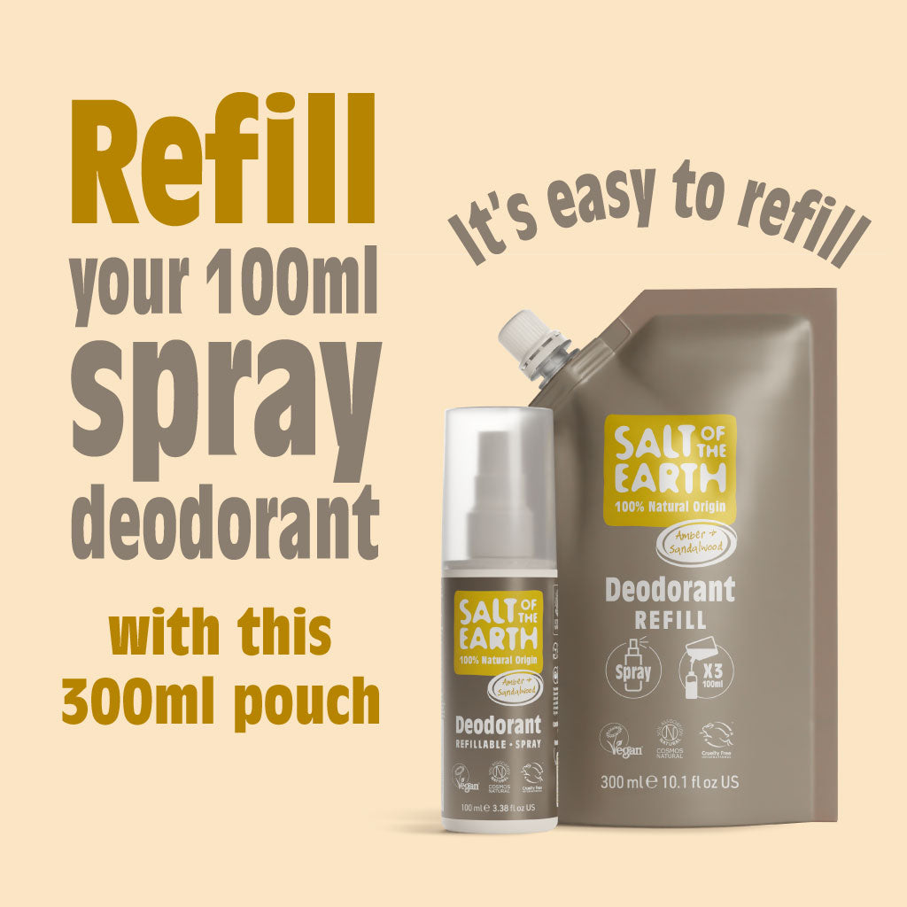 Amber &amp; Sandelhout Spray Navulzakje 300ML