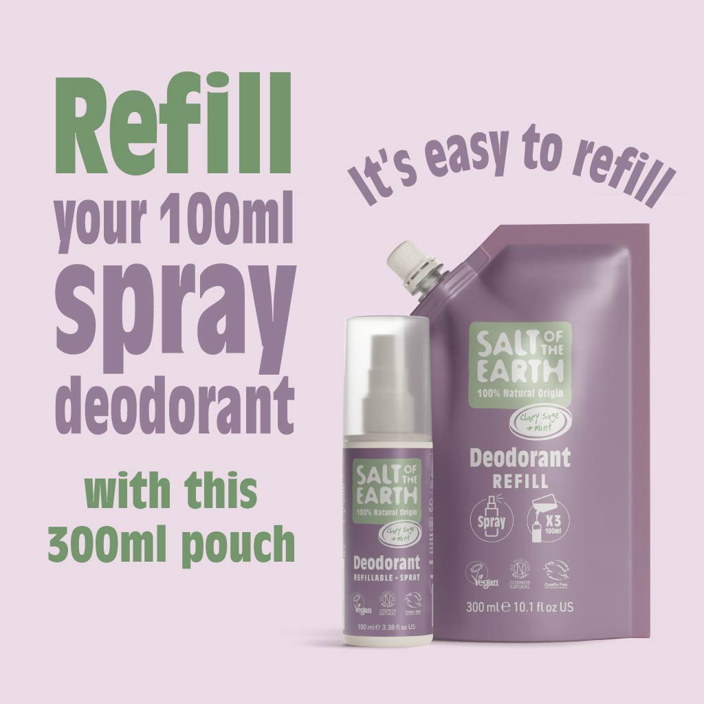 Clary Sage &amp; Mint Spray Navulzakje 300ML