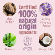 Salt of the Earth deodorants made with 100% natural ingredients including shea butter, bamboo, coconut oil, and natural botanical aroma.
