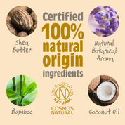 Salt of the Earth deodorants made with 100% natural ingredients including shea butter, bamboo, coconut oil, and natural botanical aroma.
