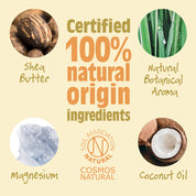 Salt of the Earth Neroli + Orange Blossom stick deodorant made with 100% natural ingredients, including shea butter, coconut oil, magnesium, and natural botanical aroma.