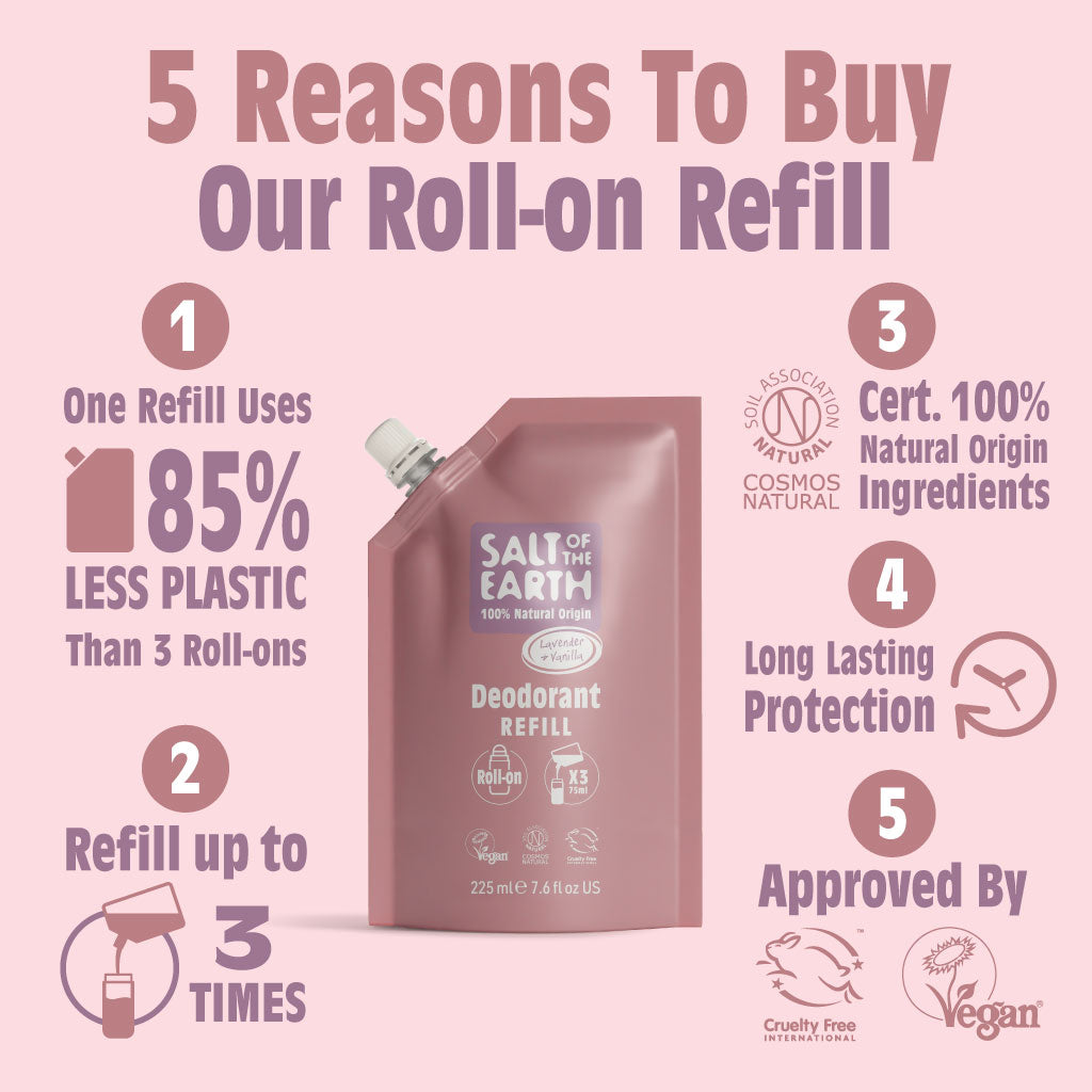 Lavendel &amp; Vanille Roll-On Navulzakje 225ML
