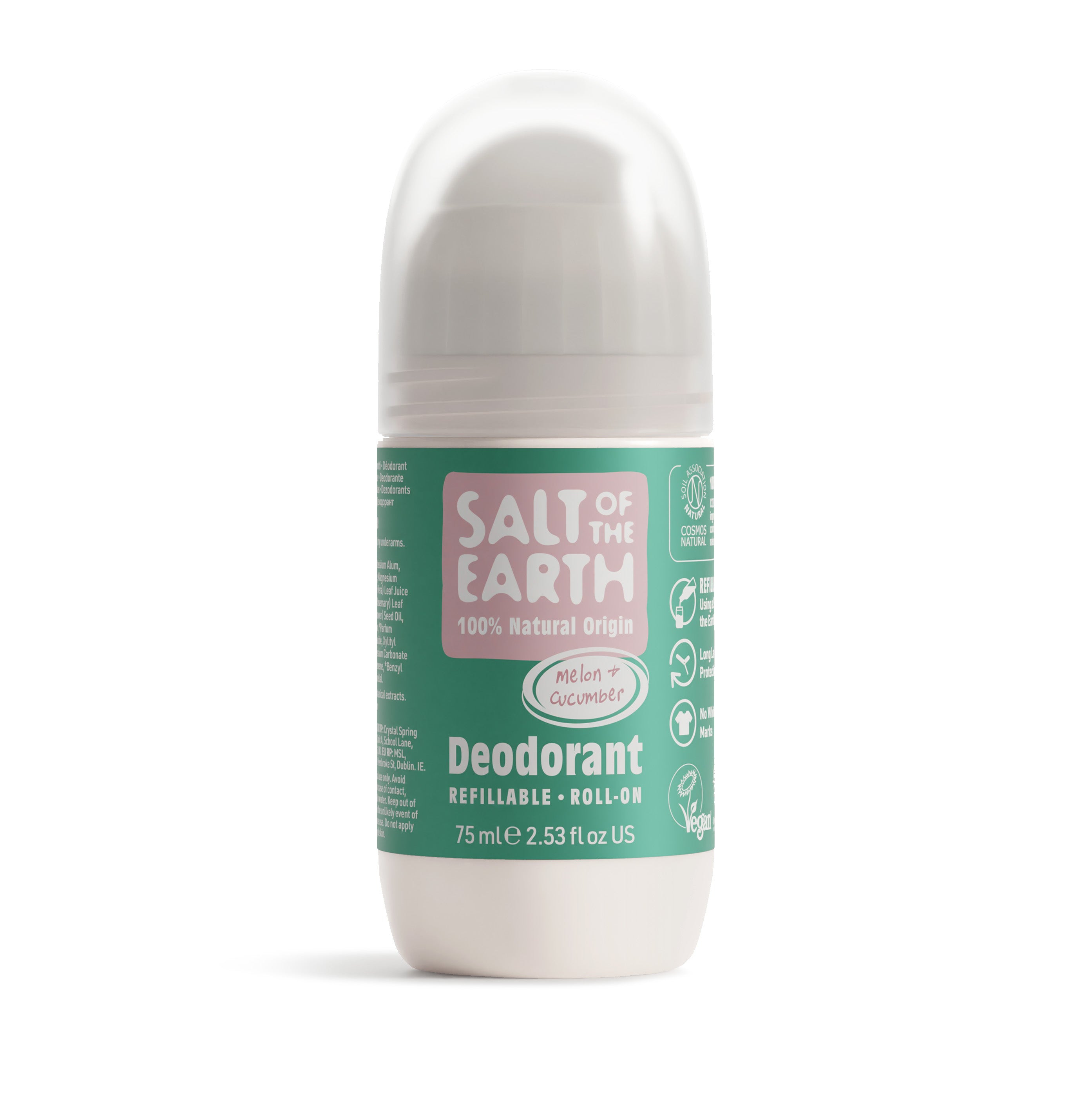 Meloen &amp; Komkommer Natuurlijke Navulbare Roll-On Deodorant