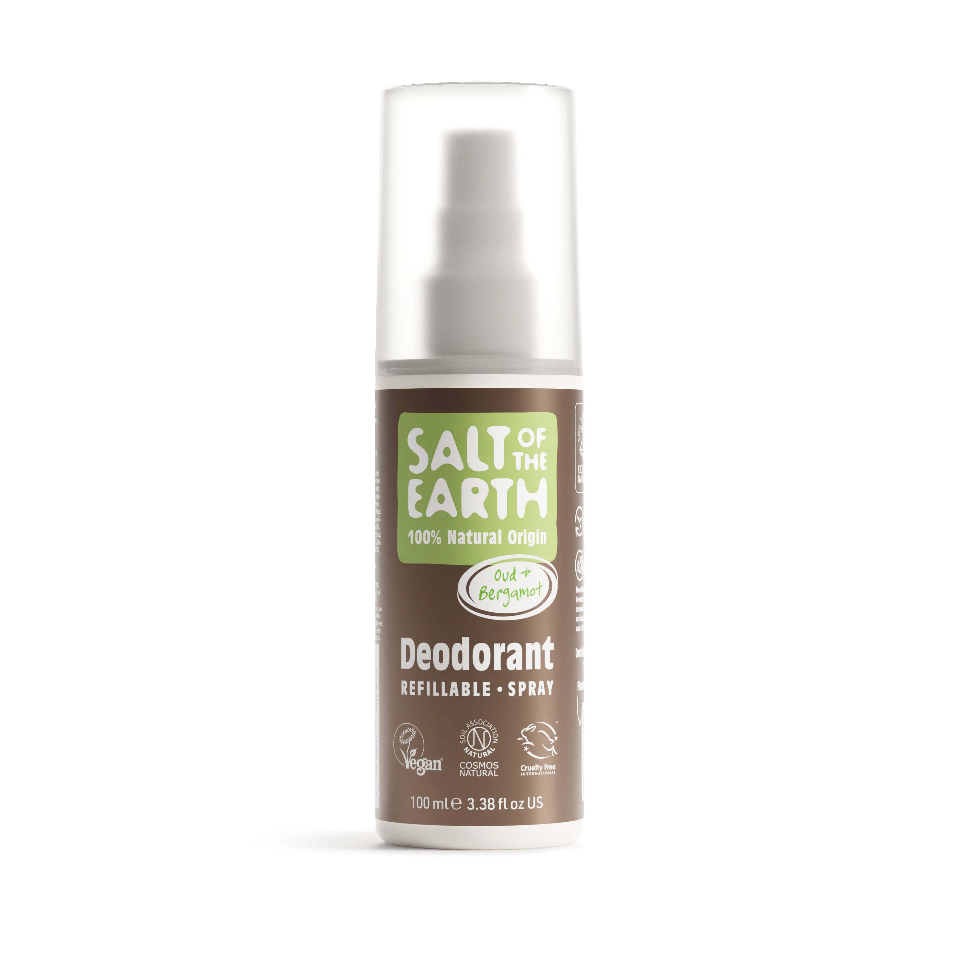 Oud &amp; Bergamot Natuurlijke Deodorant Spray 100ML