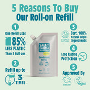 Ongeparfumeerde navulverpakking voor roll-on 225 ml