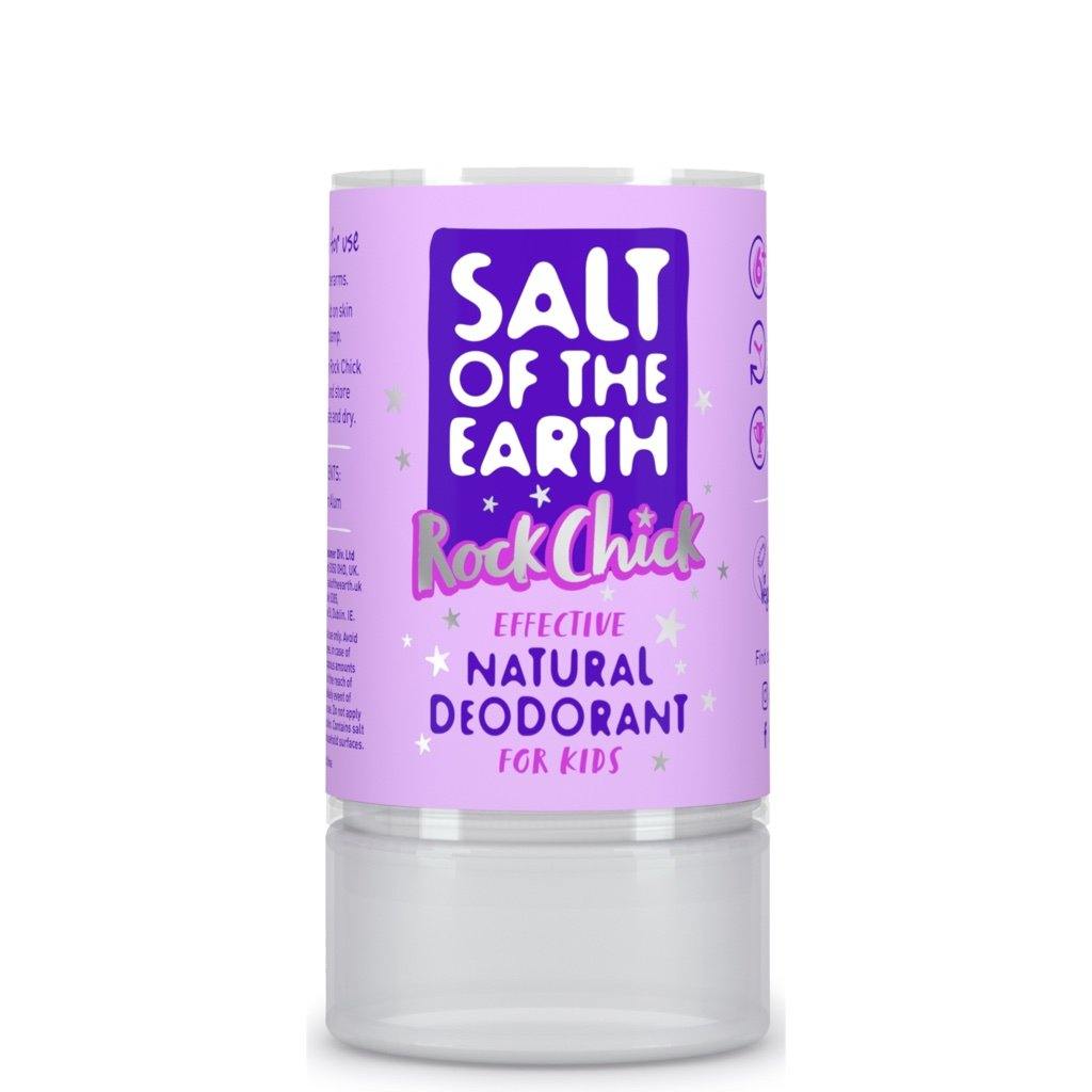 Salt of the Earth Rock Chick Natural Deodorant Crystal 90g with 100% natural mineral salt for effective odour protection.